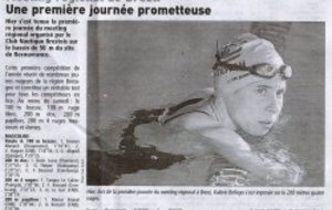 Lorient natation dans la presse