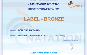 Label Bronze de la FFN