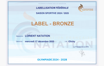 Label Bronze de la FFN