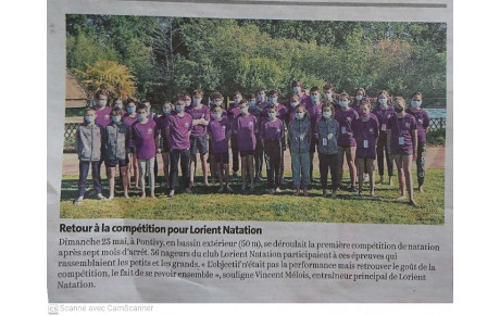 ARTICLE DU TELEGRAMME 26/05/2021