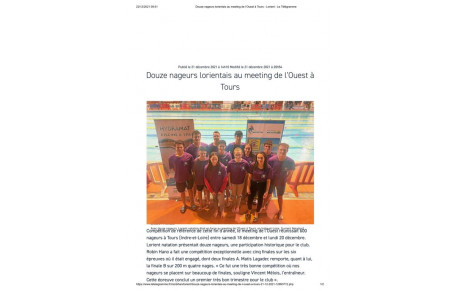 ARTICLE DU TÉLÉGRAMME DU 21/12/2021