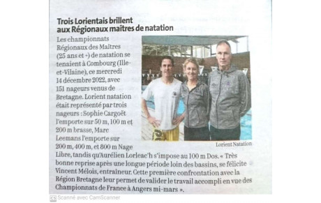 ARTICLE DU TÉLÉGRAMME DU 18/01/2022