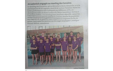 ARTICLE DU TELEGRAMME DU 03/05/2022