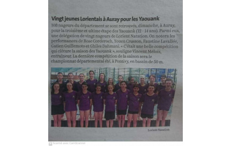 ARTICLE DU TELEGRAMME DU 24/05/2022