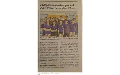ARTICLE DU TELEGRAMME DU 21/12/2022