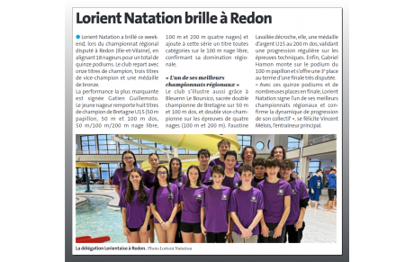 Article - Championnats Régionaux Redon